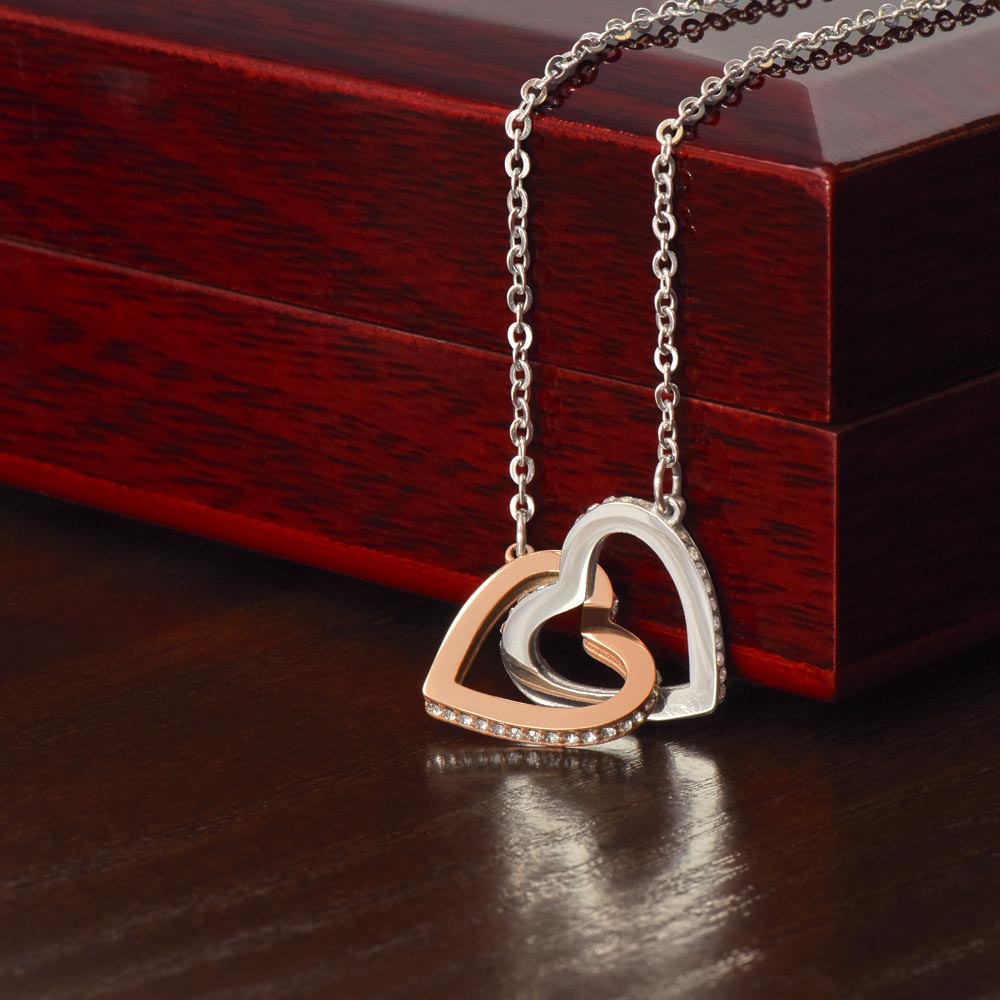 Gold Hearts Necklace for Mom