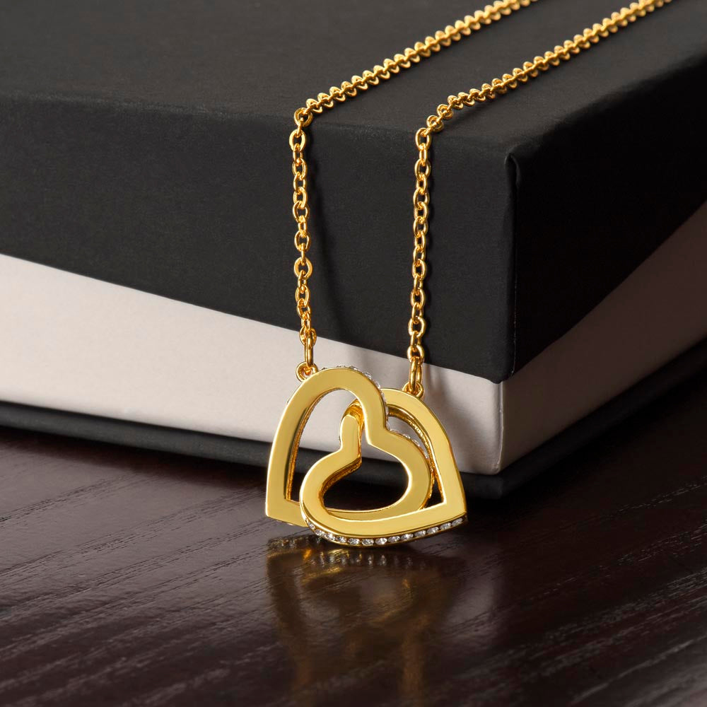 Gold Hearts Necklace for Mom