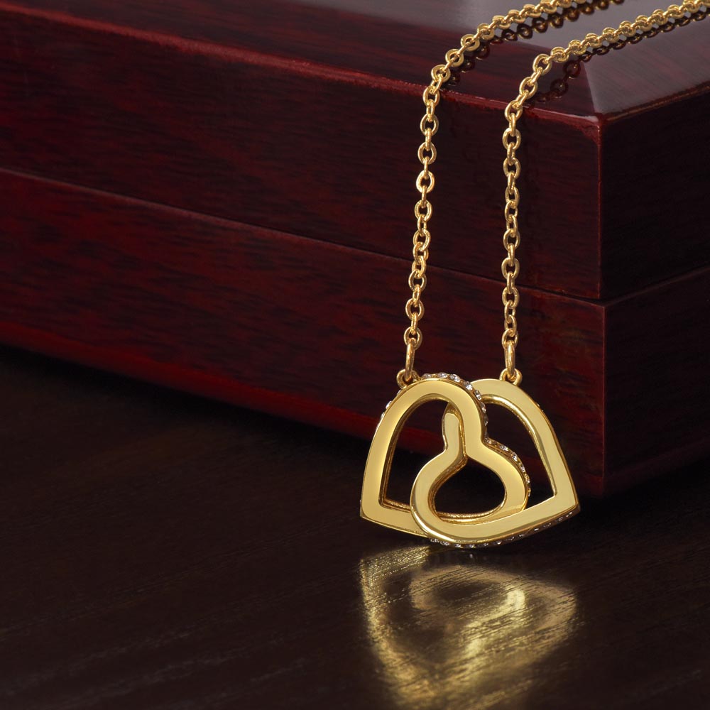 Gold Hearts Necklace for Mom
