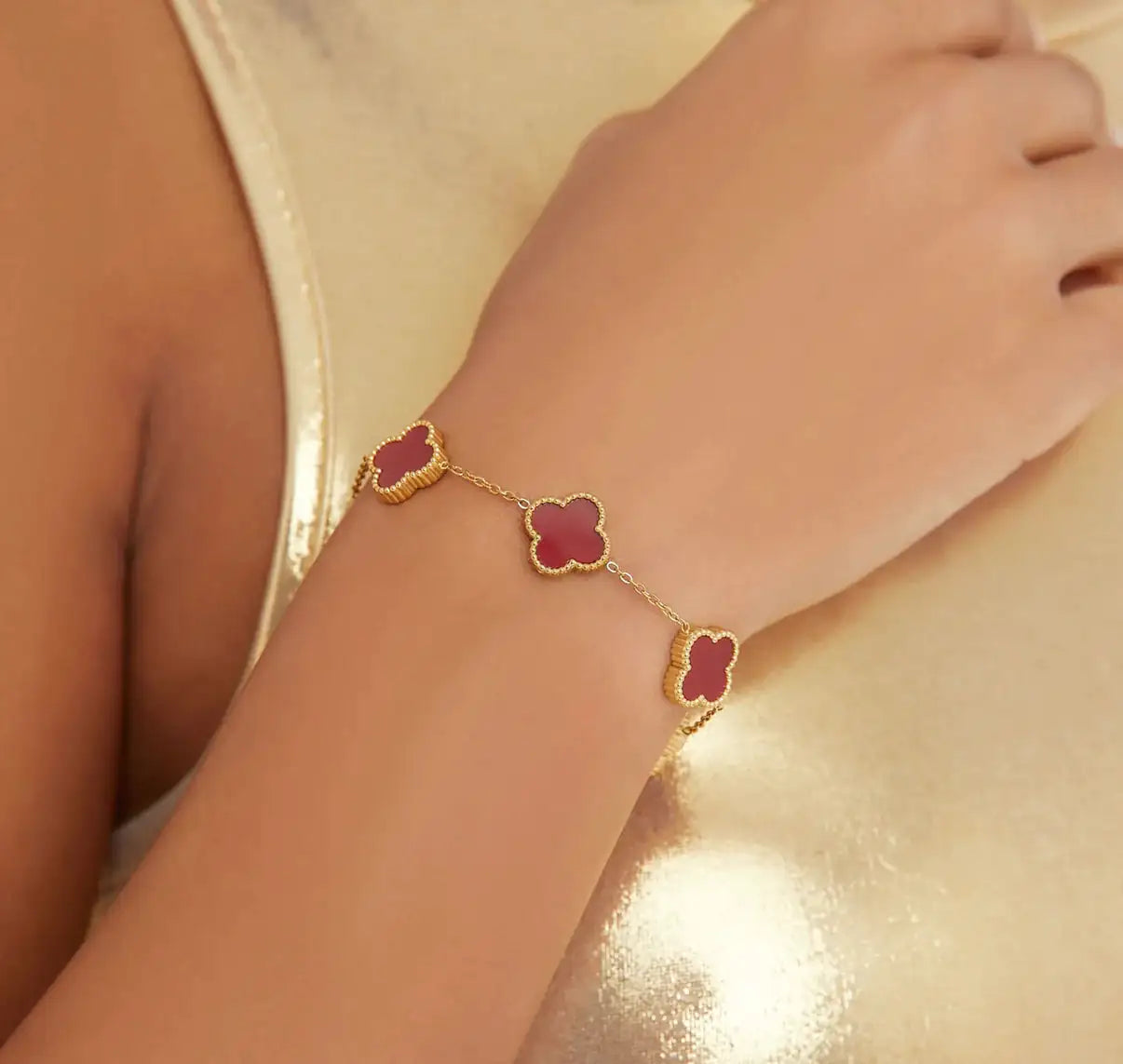 Gold Clover Bracelet