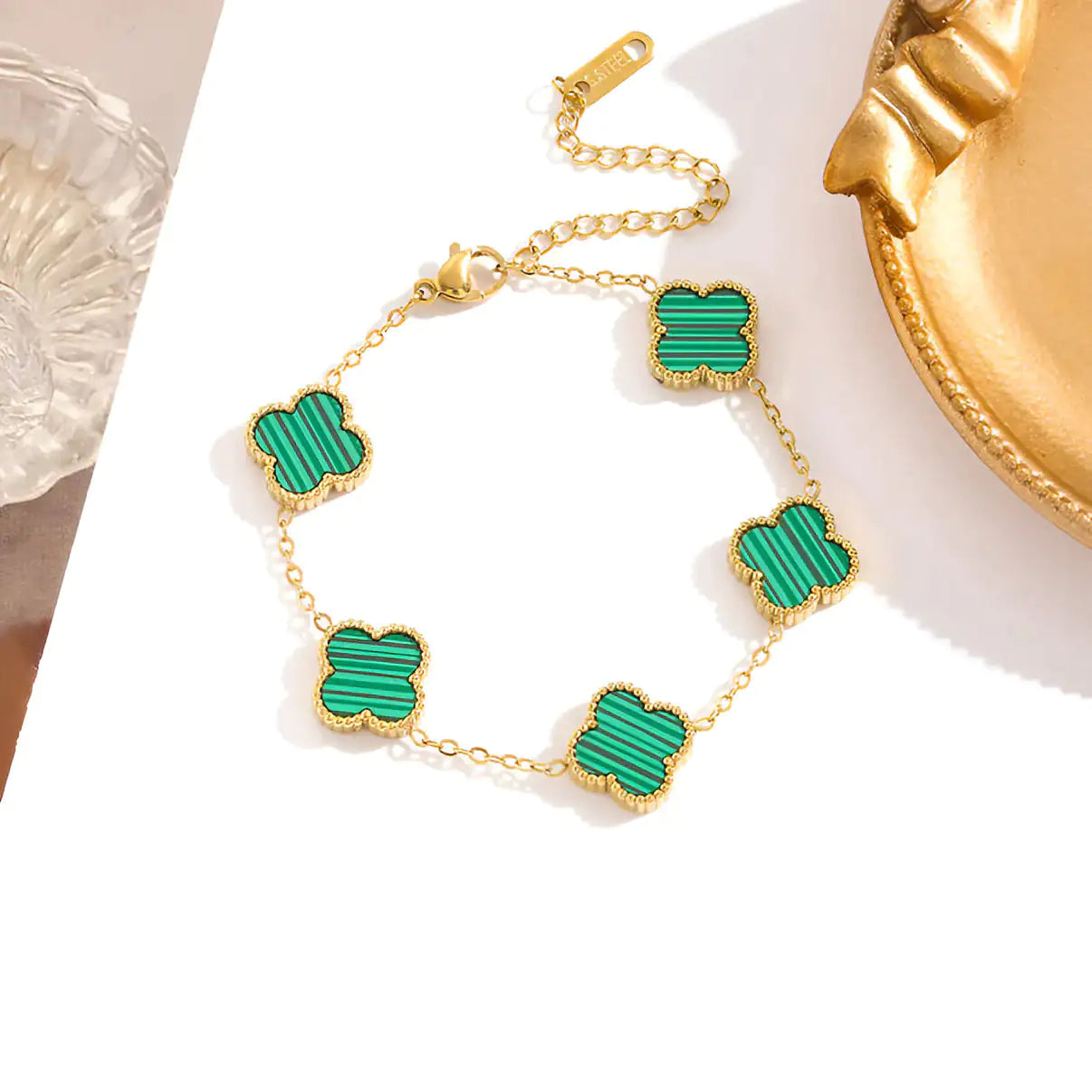 Gold Clover Bracelet