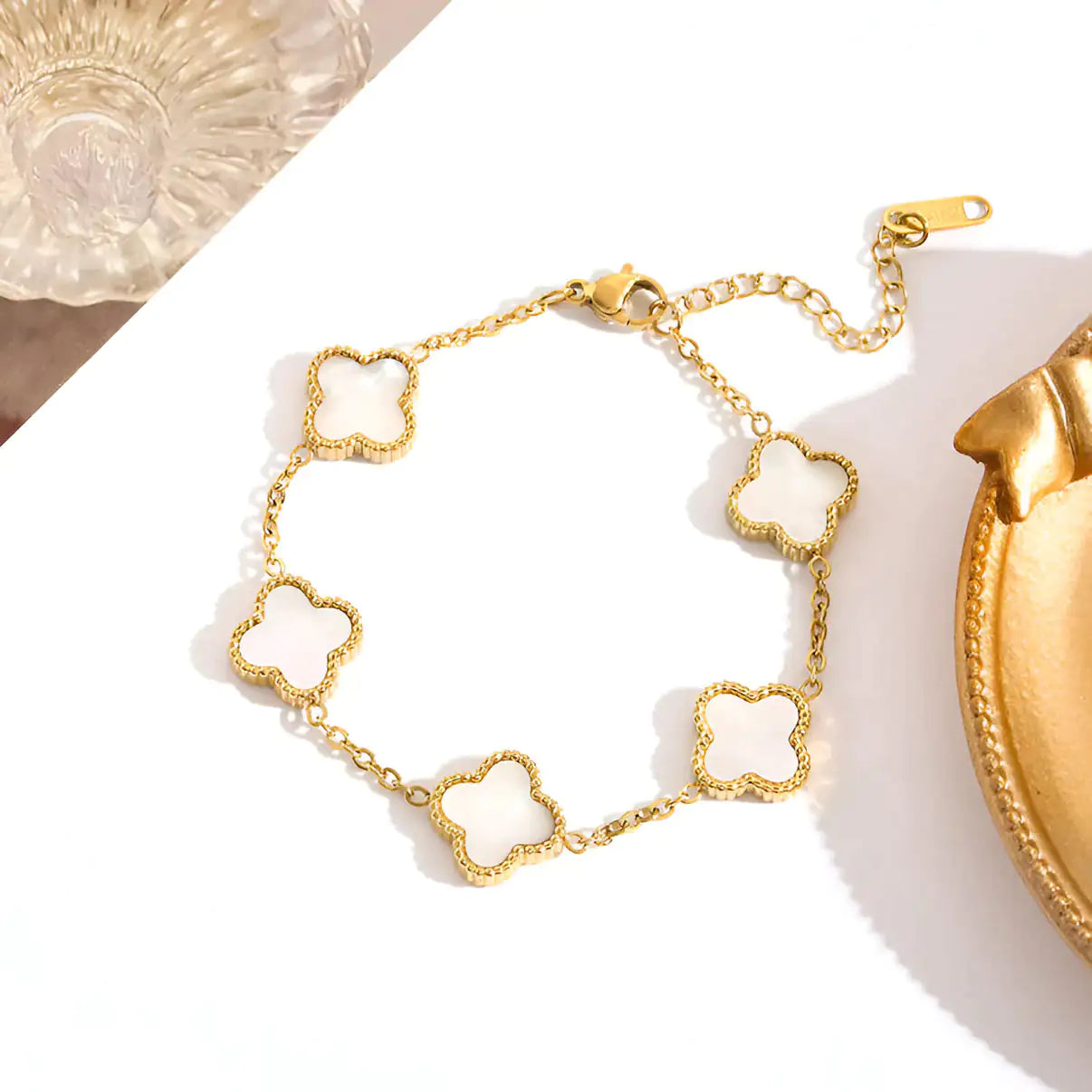 Gold Clover Bracelet