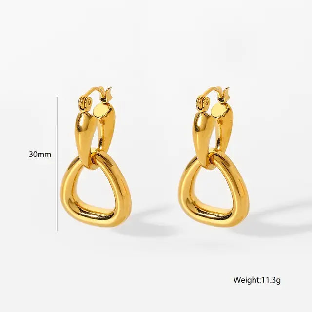 18k Gold Hoop Earrings