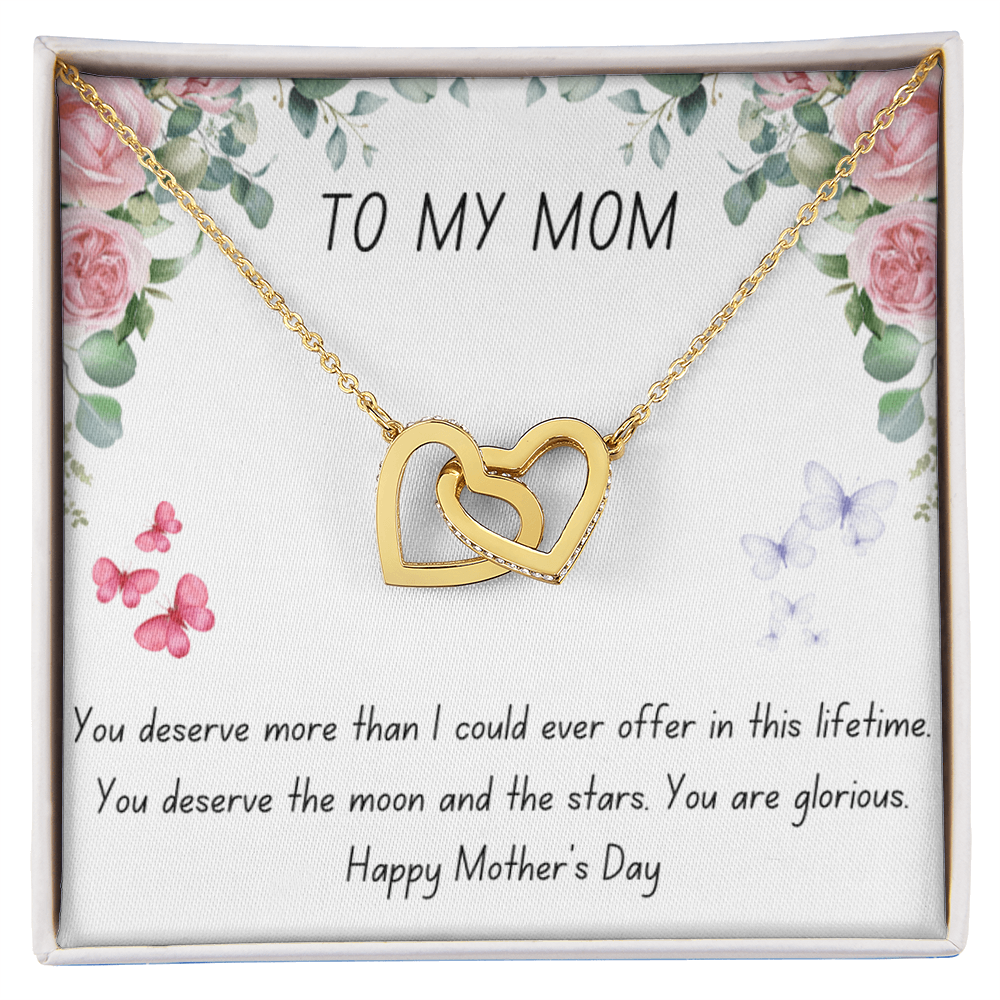 Gold Hearts Necklace for Mom