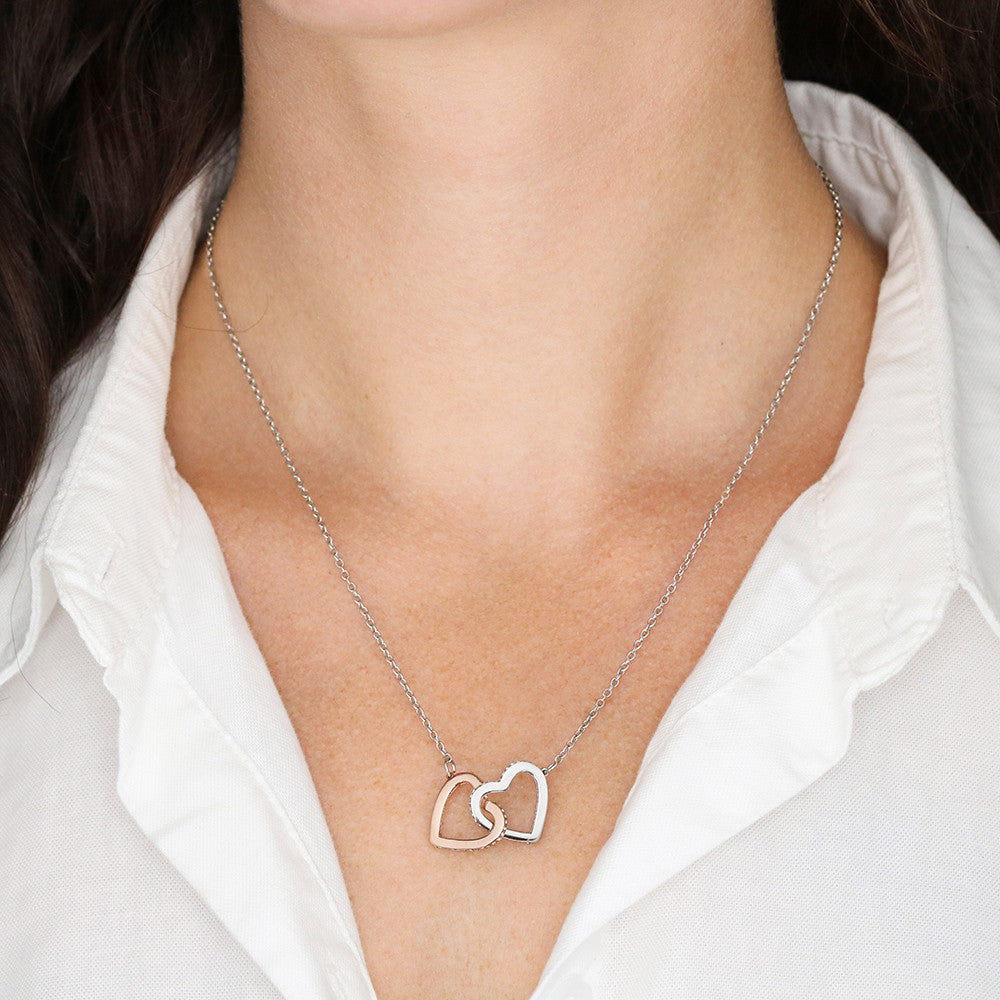 Gold Hearts Necklace for Mom