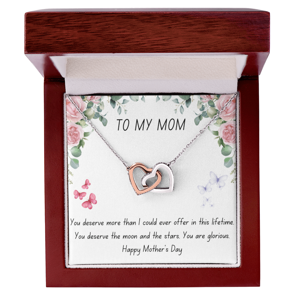 Gold Hearts Necklace for Mom
