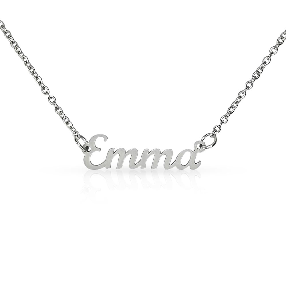18k Gold Custom Name Necklace