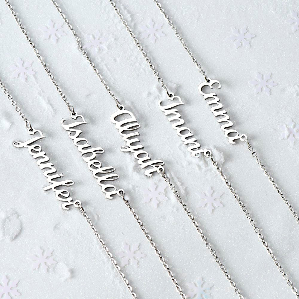18k Gold Custom Name Necklace