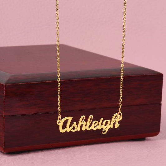 18k Gold Custom Name Necklace