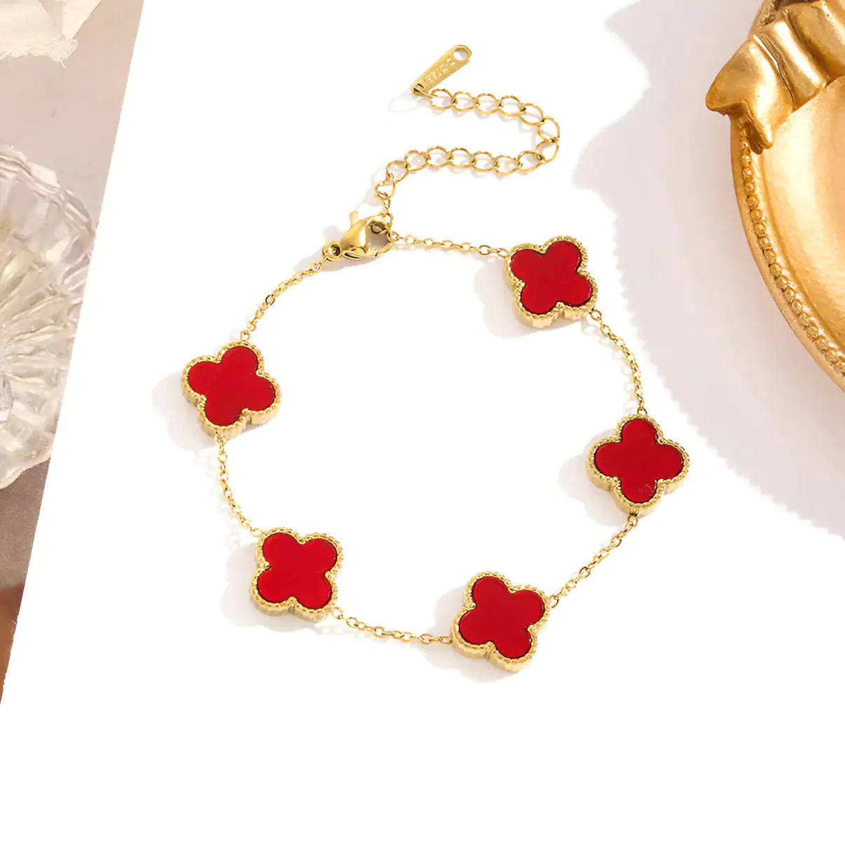 Gold Clover Bracelet