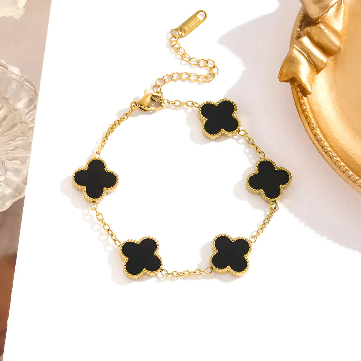 Gold Clover Bracelet