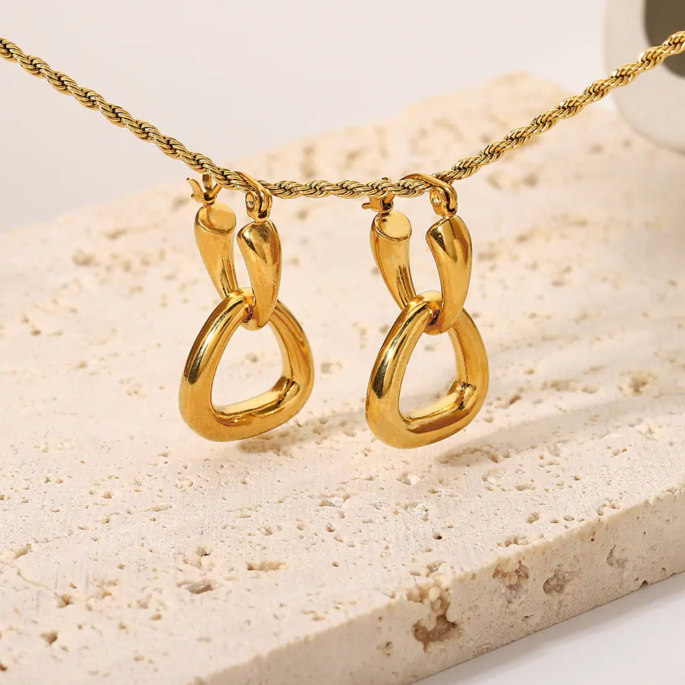 18k Gold Hoop Earrings