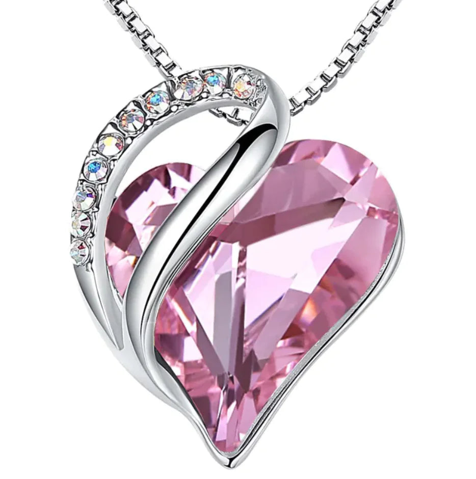 Heart Crystal Pendant Necklace