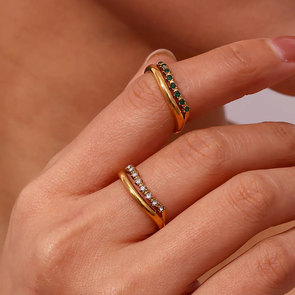 Adeline Diamond Gold Ring