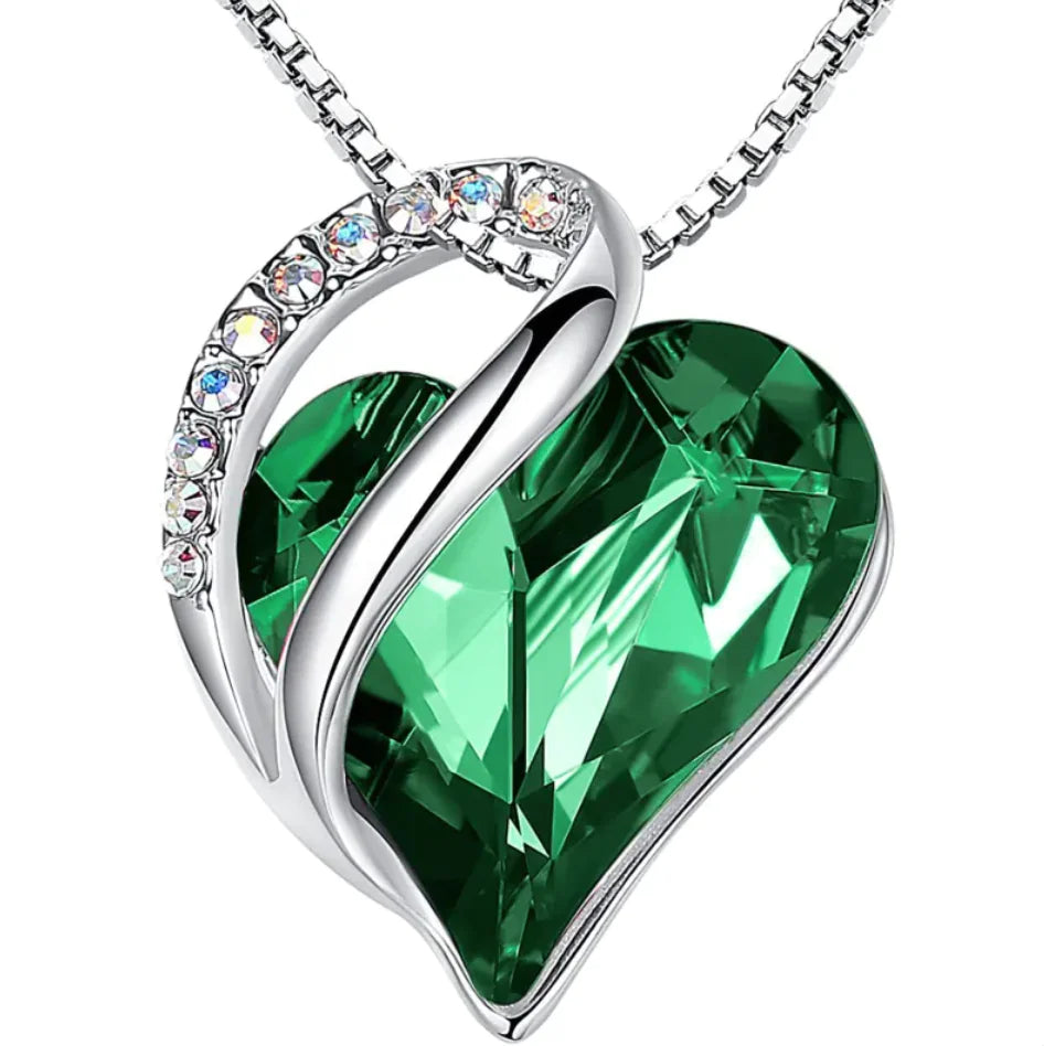 Heart Crystal Pendant Necklace