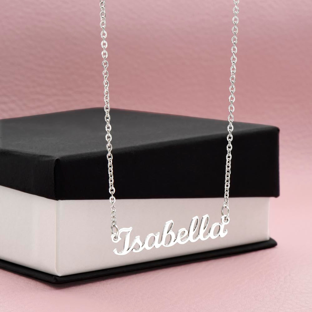18k Gold Custom Name Necklace