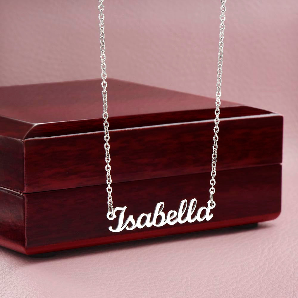 18k Gold Custom Name Necklace