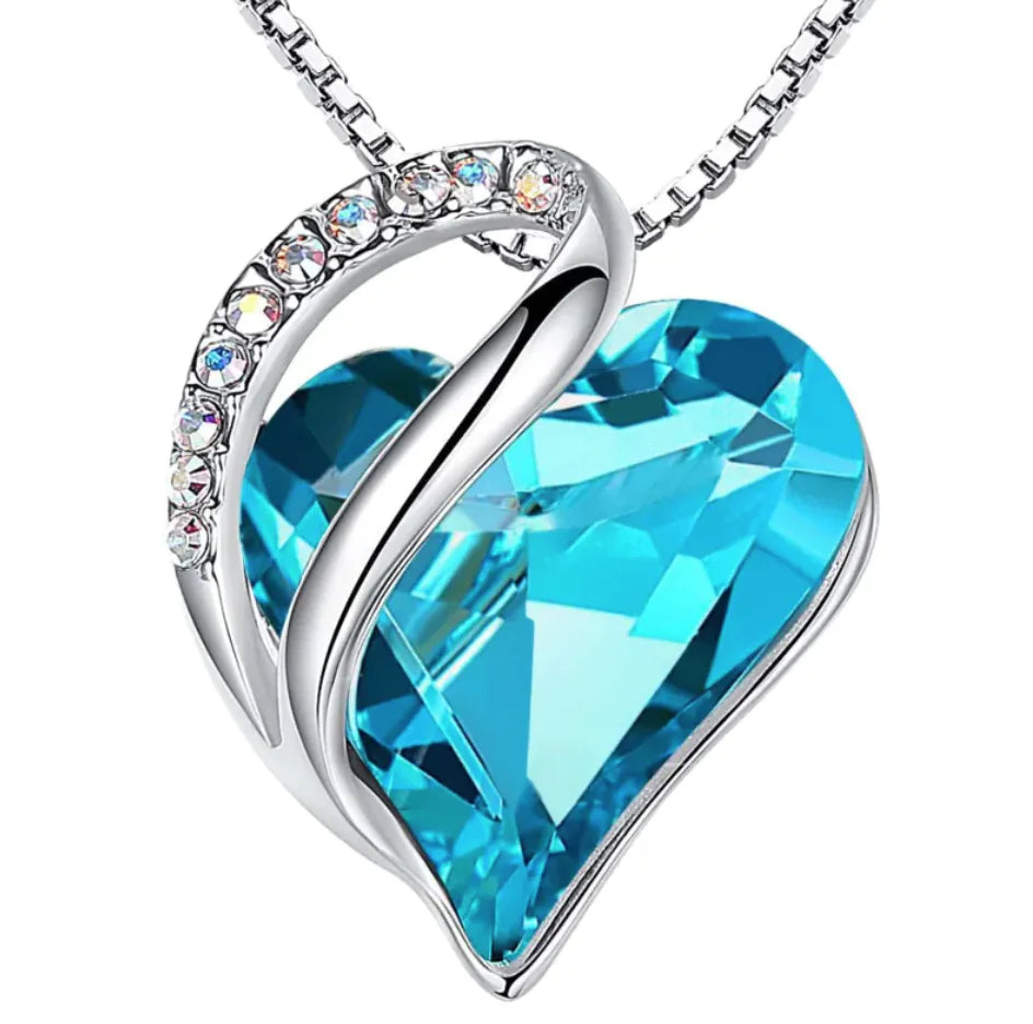 Heart Crystal Pendant Necklace