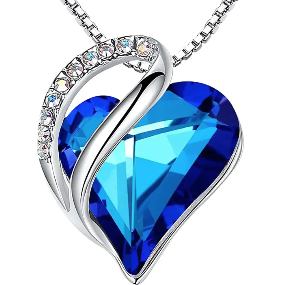Heart Crystal Pendant Necklace