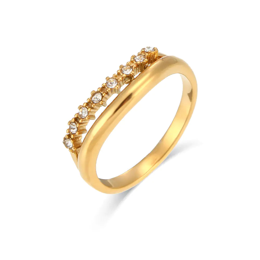 Adeline Diamond Gold Ring