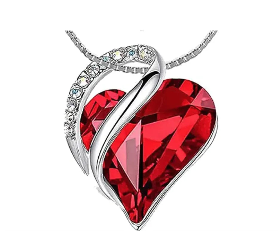 Heart Crystal Pendant Necklace