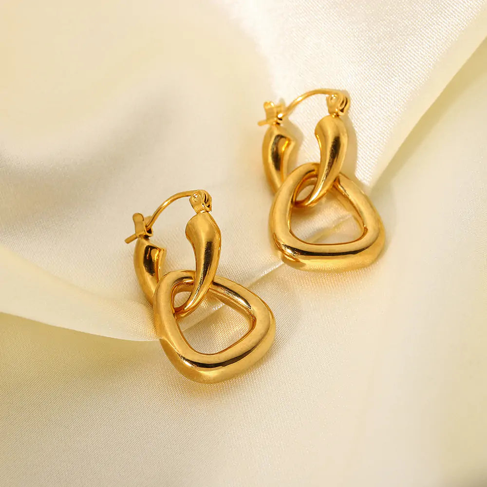 18k Gold Hoop Earrings
