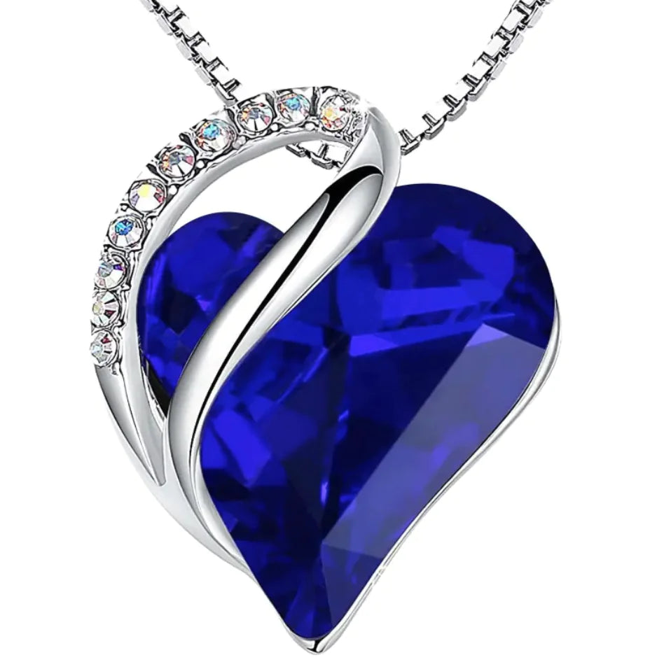 Heart Crystal Pendant Necklace