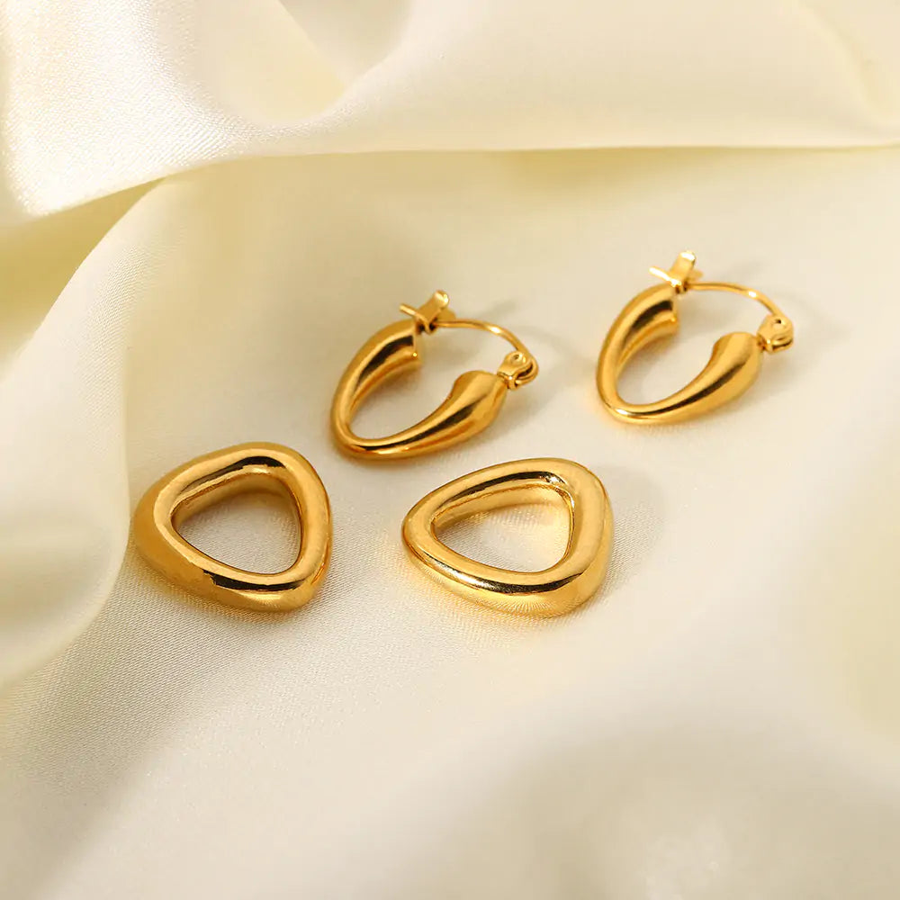 18k Gold Hoop Earrings